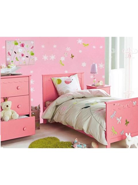

ANNA CREATIONS Pink Floral Self Adhesive Peel And Stick Wallpaper