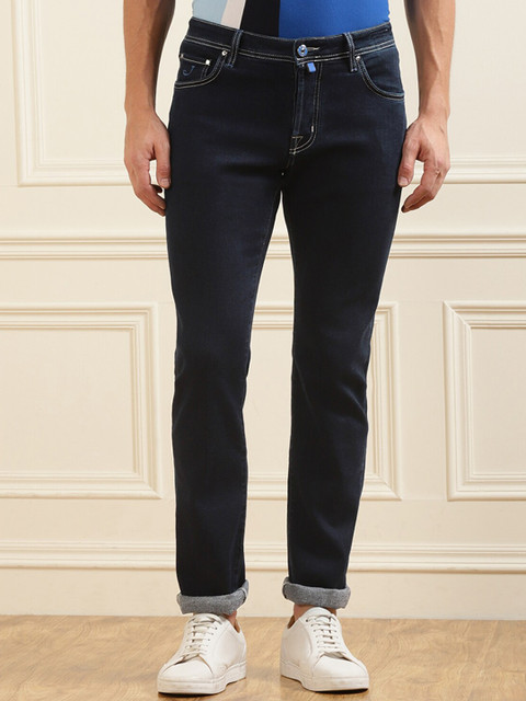 

Jacob Cohen Men Blue Solid Washed Jeans