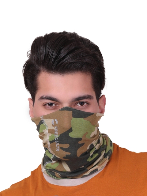 

FREECULTR Olive Green Camouflage Printed Anti Microbial Multipurpose Headband