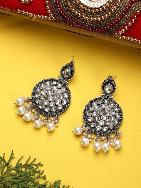 

CARDINAL White Contemporary Drop Earrings