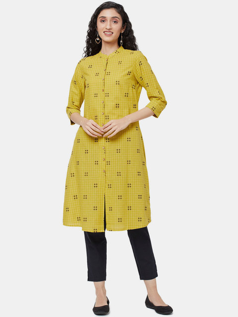 

R&B Women Yellow Quirky Kurta