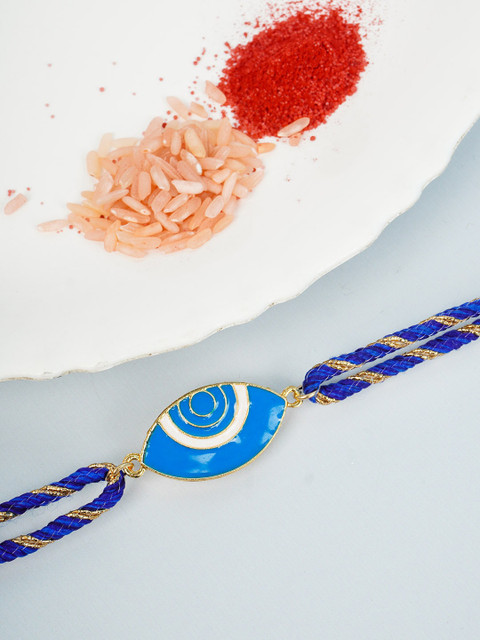 

Ferosh Men Blue Evil Charm Eye Rakhi