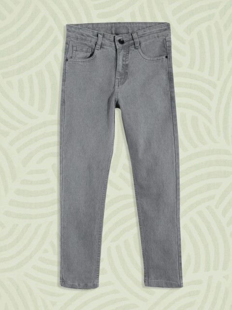 

Ruggers Junior Boys Grey Slim Fit Stretchable Jeans