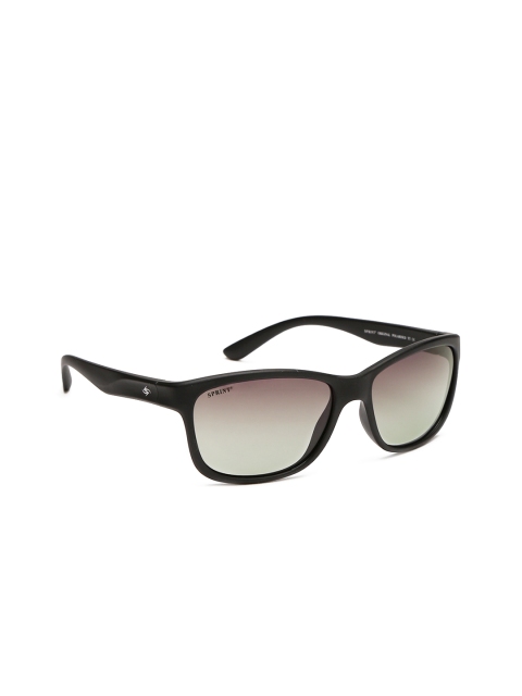 

Sprint Unisex Gradient Square Sunglasses 25586 PL TT C1 S, Black