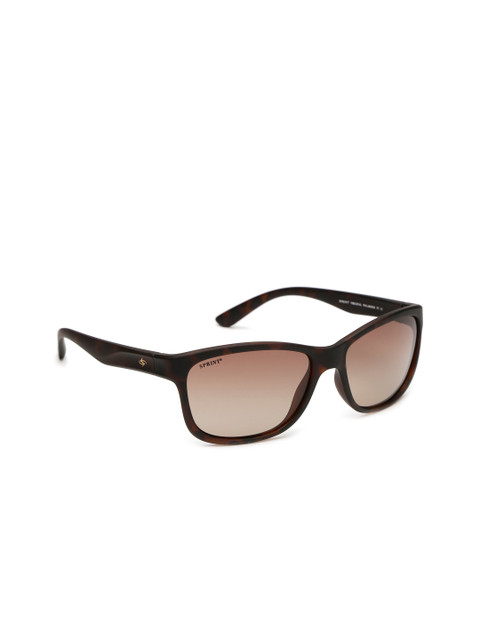 

Sprint Unisex Gradient Rectangle Sunglasses 25586 PL TT C3 S, Brown