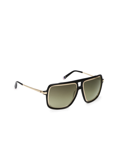 

Tommy Hilfiger Men Rectangle Sunglasses 7908 C1 S, Green