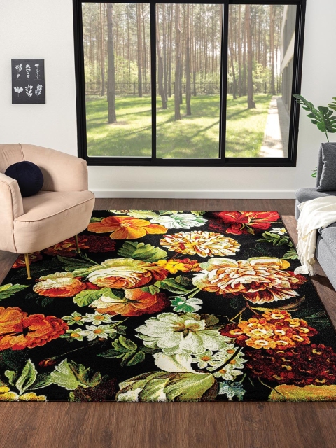

OBSESSIONS Black & Green Floor Runner