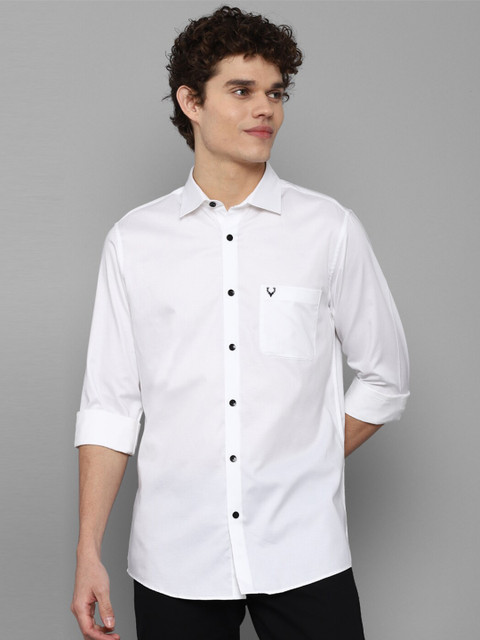

Allen Solly Men White Slim Fit Casual Shirt