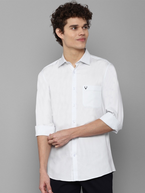 

Allen Solly Men White Slim Fit Casual Shirt