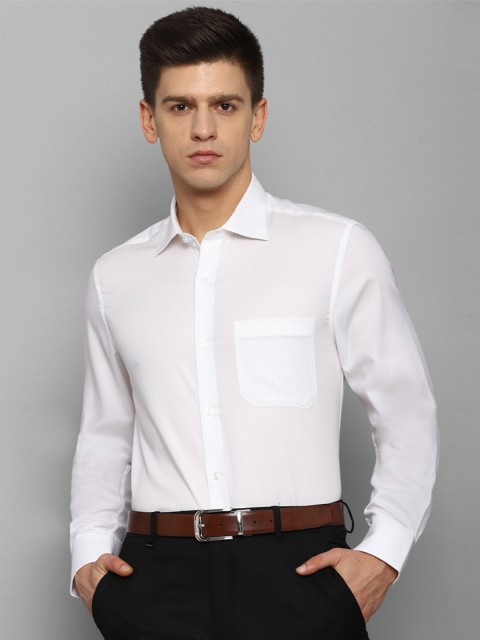 

Louis Philippe Men White Regular Fit Solid Cotton Formal Shirt