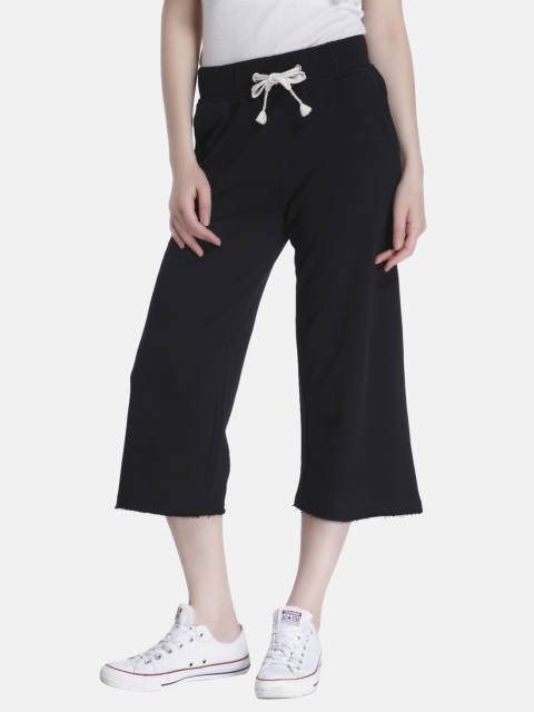 

ONLY Women Black Regular Fit Solid Culottes