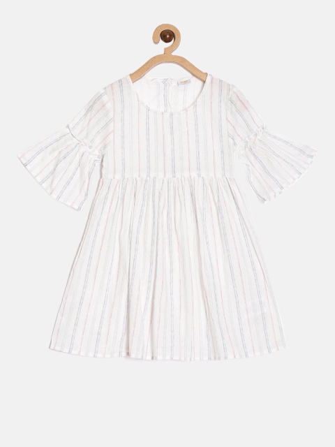 

Aomi Girls White Striped Dress