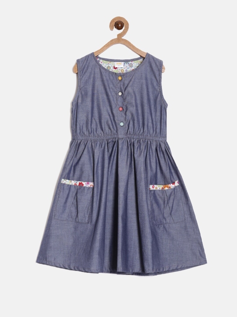 

Aomi Girls Grey Sleeveless Fit and Flare Dress