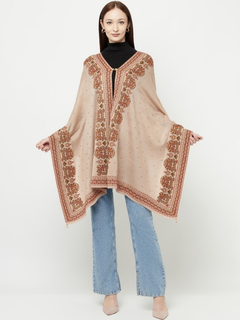 

Knitstudio Women Rose Pink Casual Shawl