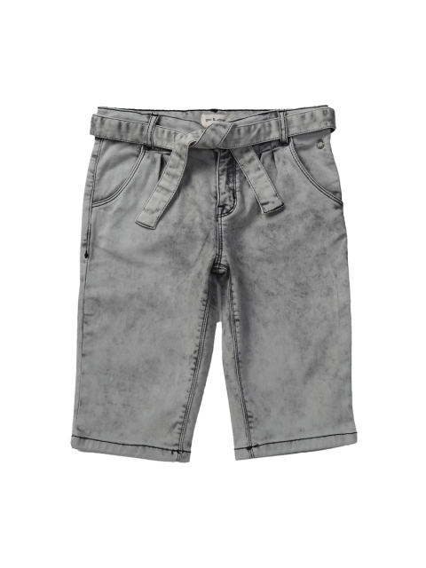 

Gini and Jony Girls Olive Green Denim Shorts