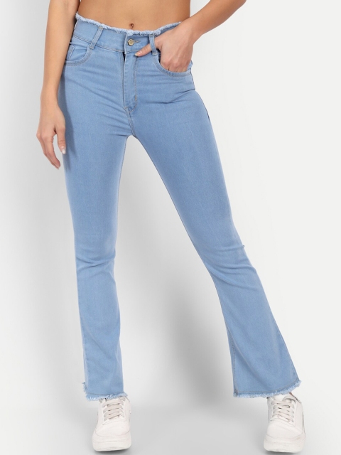 

BROADSTAR Women Blue Bootcut High-Rise Stretchable Jeans