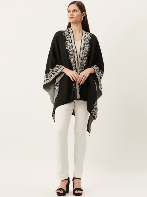 

American Eye Women Black Open Front Shrug