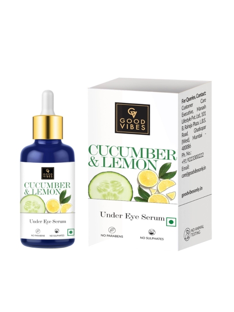 

Good Vibes Cucumber & Lemon Under Eye Serum - 30 ML, Transparent