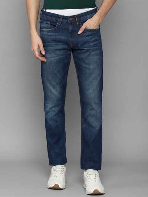 

Allen Solly Men Navy Blue Slim Fit Heavy Fade Crop Jeans