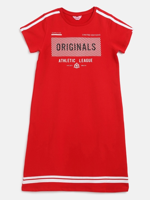 

R&B Red T-shirt Dress