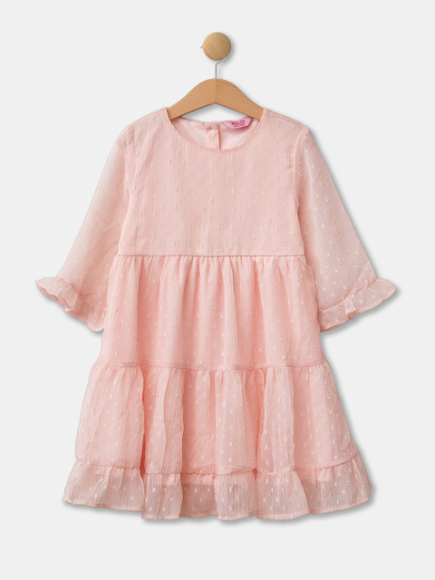 

R&B Pink A-Line Midi Dress