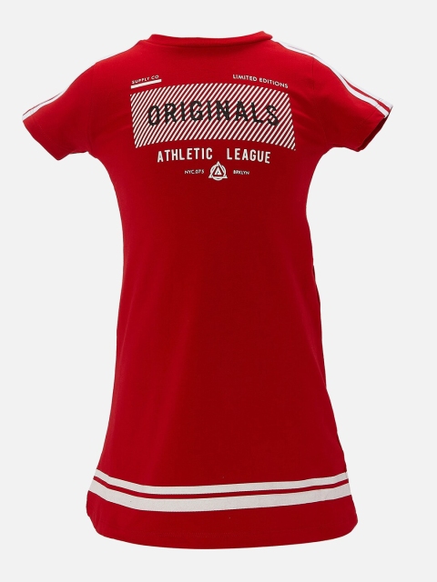 

R&B Red A-Line Dress