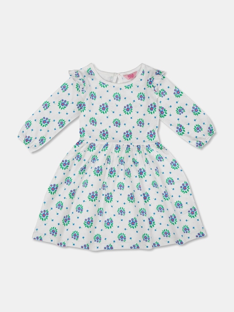 

R&B White Floral Dress