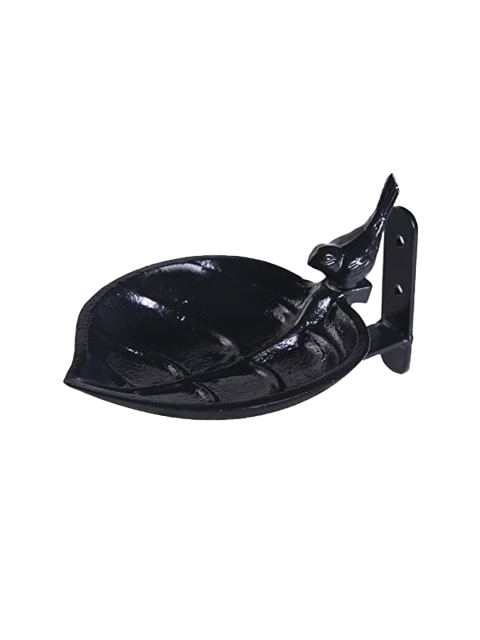 

Sharpex Set of 2 Black Bird Bath Or Feeder Garden Accessories