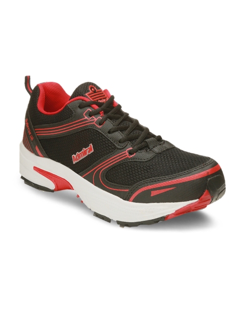 

Admiral Men Black & Red Track Running Shoes