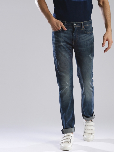 

Levis Men Blue 511 Slim Fit Low Distress Stretchable Jeans