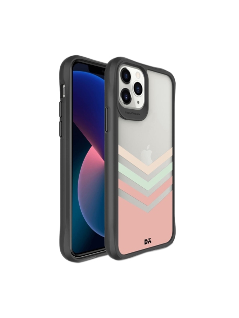 

DailyObjects Transparent & Peach-Coloured Rewind iPhone 11 Pro Max Back Case