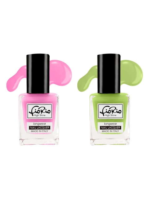 

Fiorio Set of 2 High Shine Long Lasting Nail Lacquer - 11ml, Pink