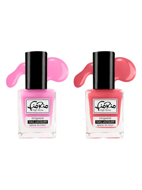 

Fiorio Set of 2 High Shine Long Lasting Nail Lacquer - 11ml, Na