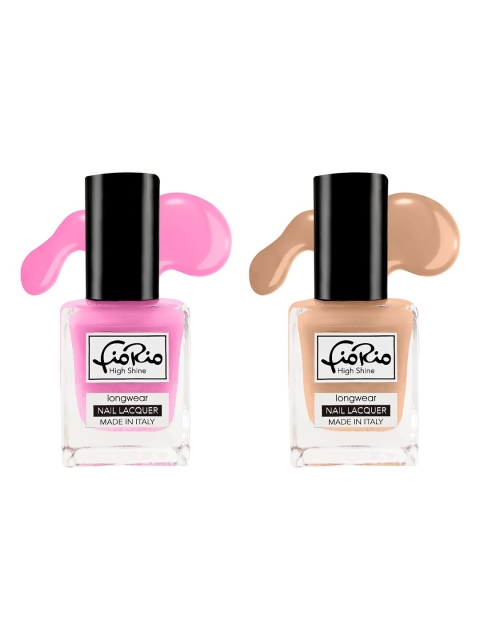 

Fiorio Set of 2 High Shine Long Lasting Nail Lacquer - 11ml, Pink