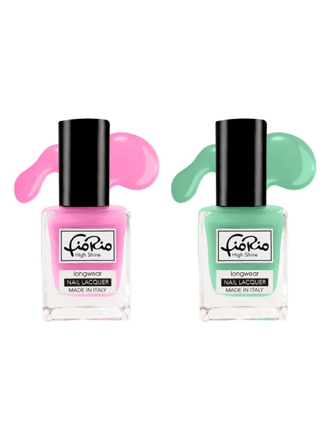 

Fiorio Set of 2 High Shine Long Lasting Nail Lacquer - 11ml, Na