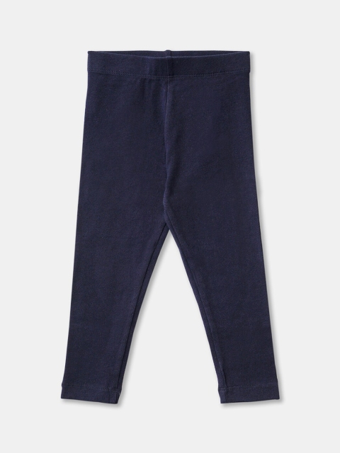 

R&B Girls Blue Solid Leggings