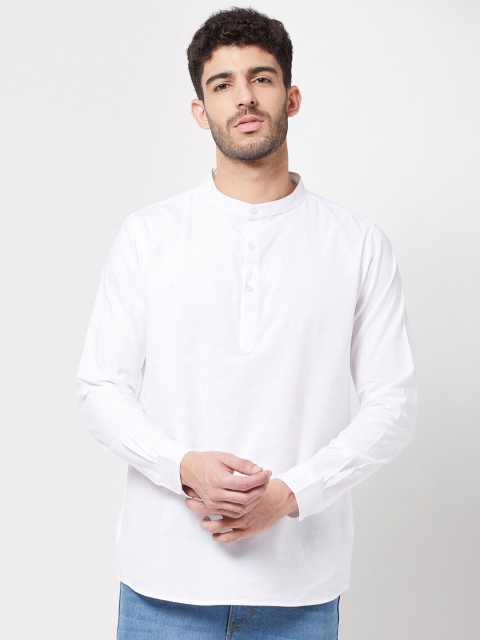 

R&B Men White Classic Slim Fit Casual Shirt