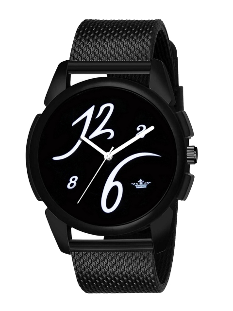 

FERRIZZO Men Black Printed Dial & Straps Analogue Watch LR61