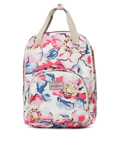 

Cath Kidston Women Pink & White Floral Print Backpack