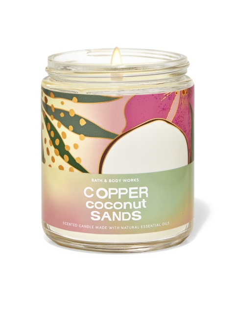 

Bath & Body Works Copper Coconut Sands Single Wick Candle - 198 g, Multi