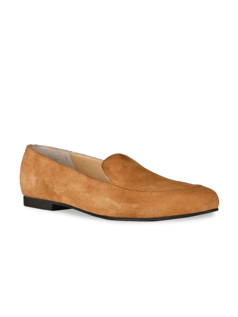 

SKO Men Camel Brown Colourblocked Leather Slip-On Sneakers