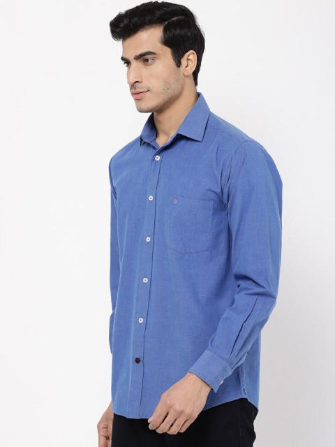 

STROP Men Blue Regular Fit Cotton Casual Shirt