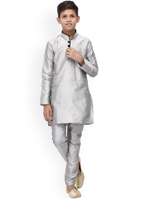 

Benstoke Boys Grey Kurta with Pyjamas