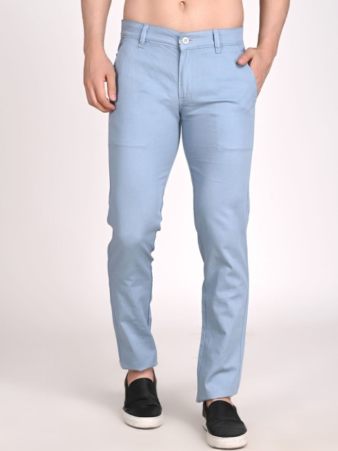 

TAHVO Men Blue Comfort Chinos Trousers