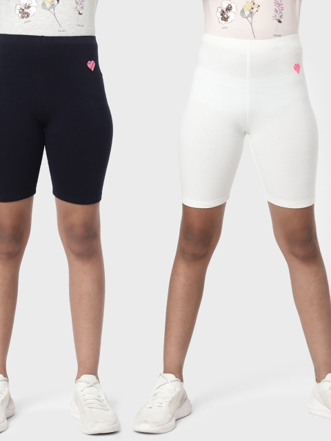 

R&B Girls Navy Blue Slim Fit Shorts