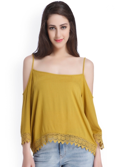 

ONLY Women Green Solid Top