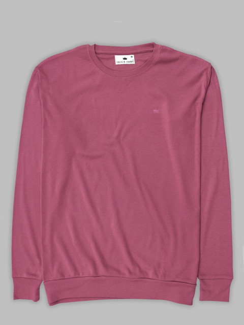 

FRENCH CROWN Men Pink High Neck T-shirt