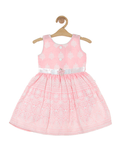 

Lil Lollipop Pink Floral Print Cotton Dress