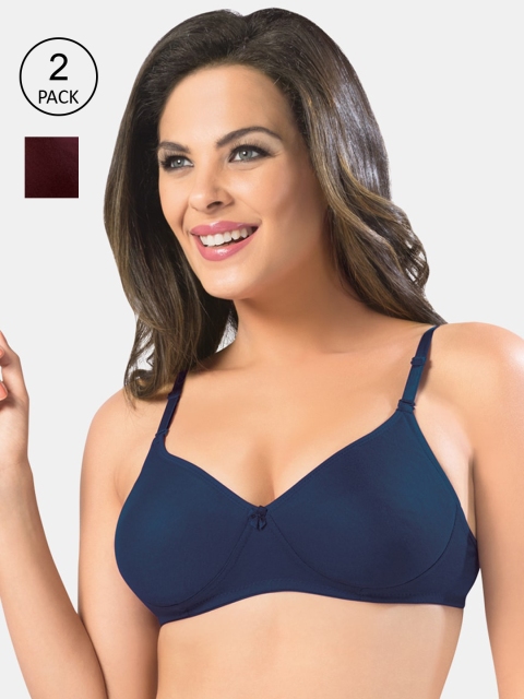 

Sonari Women Maroon & blue double layered Bra