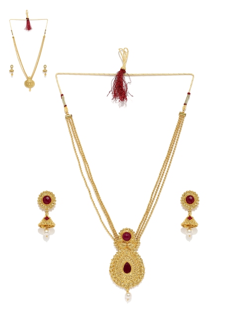 

Zaveri Pearls Set of 2 Jewellery Sets, Gold